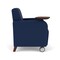Lesro Siena Lounge Reception Guest Chair W/ Swivel Tablet, 27 in W 29.5 in L 32.5 in H SN1101 - alternate 2